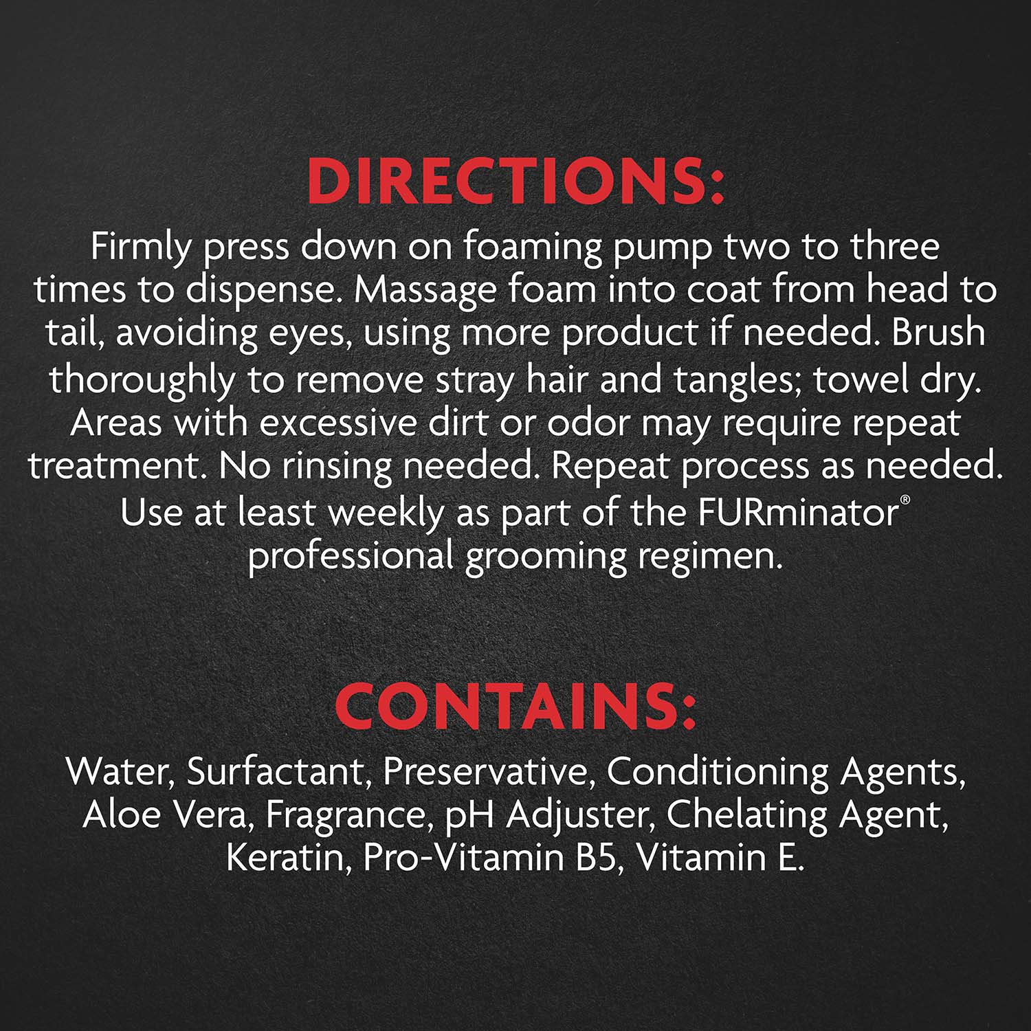 Furminator deshedding rinse free 2025 foaming shampoo for cats